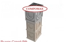 Дождеприёмный колодец секционный CompoMax ДК-30.38.44-П-C полимербетонный (Дождеприемный колодец CompoMax ДК-30.38.44-П-В с РВ щель ВЧ кл.F (к-т) ) картинка из объявления
