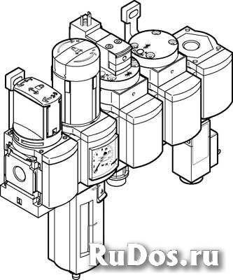 Блок подготовки воздуха, комбинация Festo MSB6N-1/2:C3J2D7A1F3-WP фото