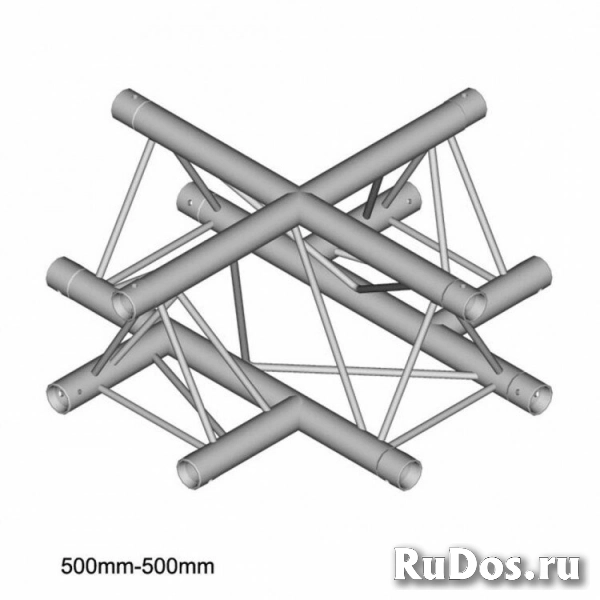 Dura Truss DT 23 C41 X-joint узел стыковочный четырехлучевой - крестовина, 90°, длина сторон 50 см фото