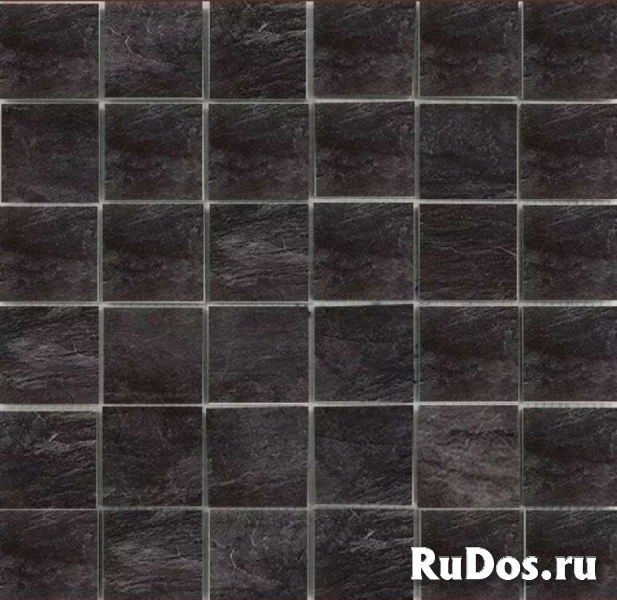 Плитка Rex Ceramiche Ardoise Mosaico Noir Grip 30x30 фото