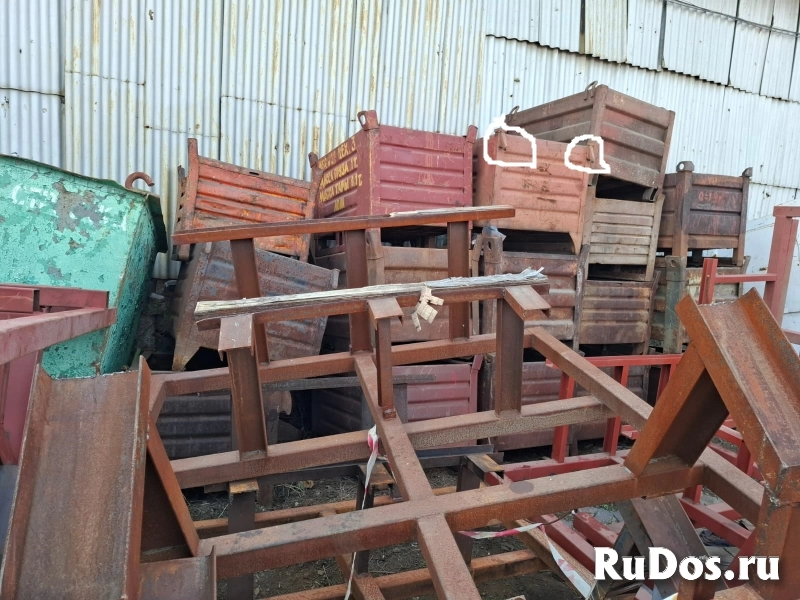 Тара, ящики, мульды, металлические 1200х800х800мм фото