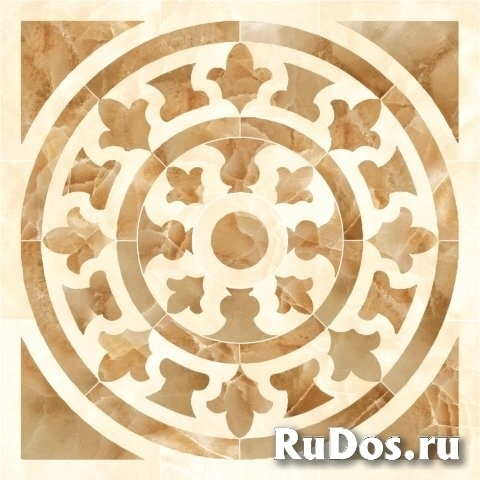 Roseton Damore Beige Pulido 116.8x116.8 декор фото