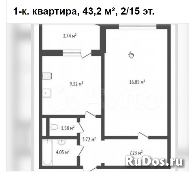 Сдам 1 комнатную квартиру на длительный срок,  ул. Широтная 192 к1 фотка