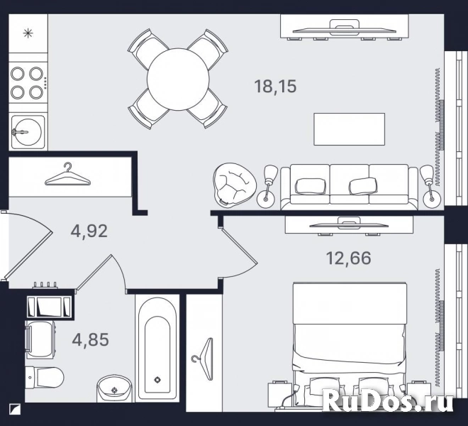 Продам 2 комнатную квартиру 40 м2 фото