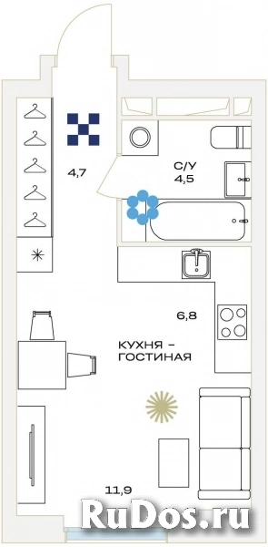 Продам 1 комнатную квартиру 28 м2 фотка