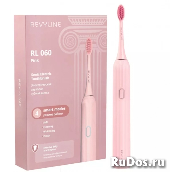 Электрическая зубная щетка Revyline RL060 в розовом дизайне выгод фото