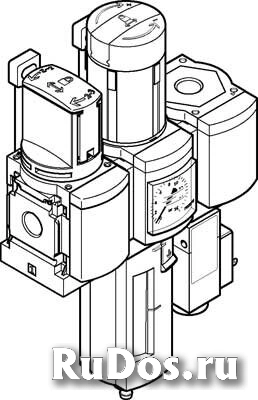 Блок подготовки воздуха, комбинация Festo MSB6-1/2:C3J2F3-WP фото