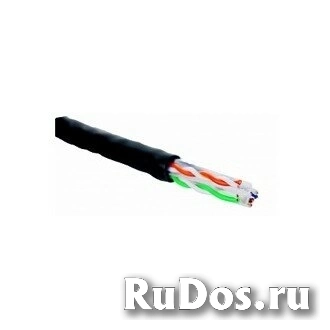 Datarex (Датарекс) Кабель категории 6, 4 пары U/UTP, 23AWG, РЕ, черный, внешний, катушка 500 DR-141003 фото