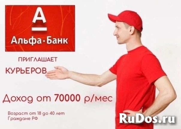Представитель (агент-автокурьер) Альфа-Банка по доставке банковских продуктов фото