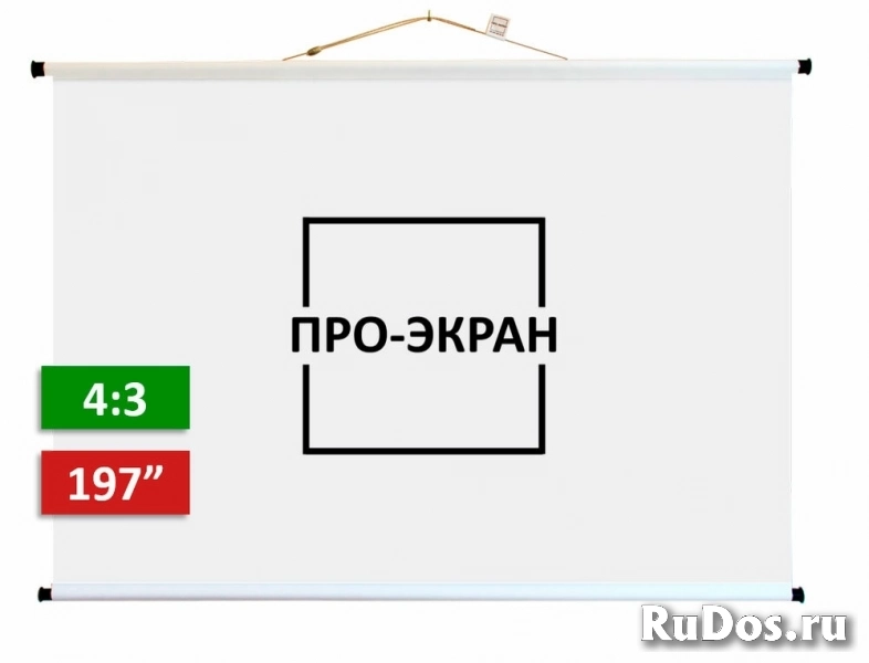 Экран для проектора про-экран 400 на 300 см (4:3), 197 дюймов фото