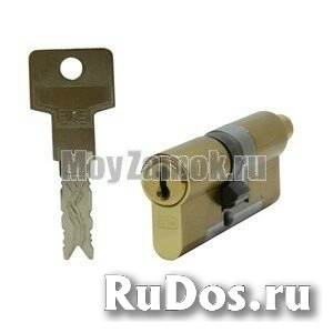 Цилиндровый механизм EVVA 3KS (72)31/41 ключ/вертушка, латунь фото