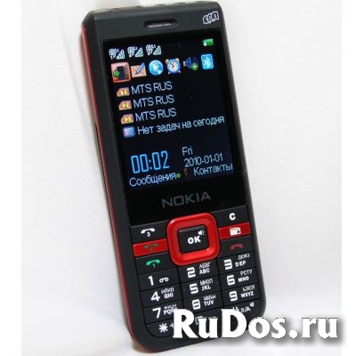 Новый Nokia Xpress Music Black Red (3 сим-карты) фотка