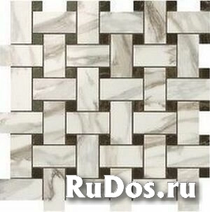 Supernova Marble Calacatta Gold Twist Mosaic 30.5x30.5 фото