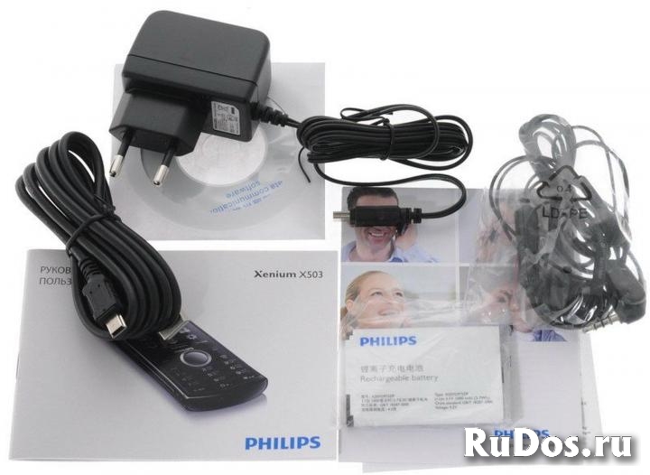 Новый Philips X503 Black (оригинал,2-сим,комплект) изображение 4