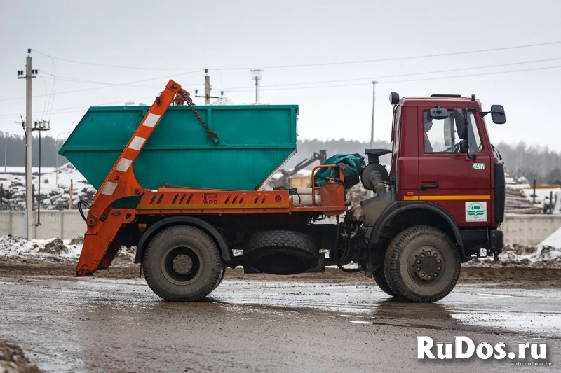 Вывоз мусора контейнером 8 м3 фото