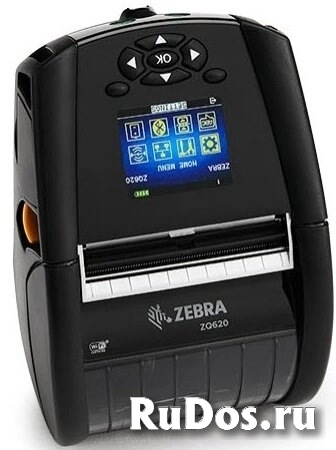 Принтер Zebra ZQ62 мобильный, DT ZQ620 3, BT 4.0, Linered platen фото