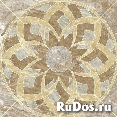 Панно Premium Marble Beige Grey Lap. 120x120 Kerranova фото