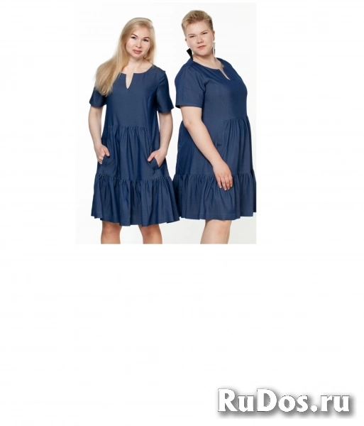 "Макошь- эко одежда" Платье летнее в горошек лёгкое изображение 7