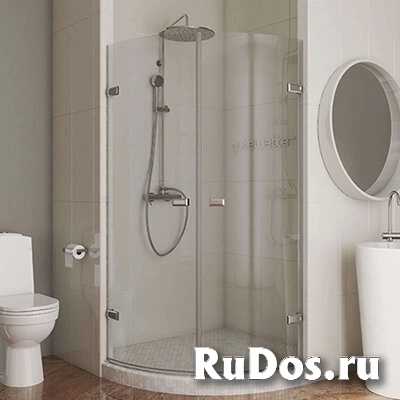 Дверь в душевую нишу GuteWetter TREND DOOR GK-862R 100х200 см, петли CH 27, ручки CH 113 стекло бесцветное 8 мм фото