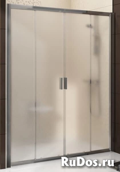 Душевая дверь RAVAK BLIX BLDP4-160 (1570-1590х1900) раздвижная, стекло, сатин+Grape фото