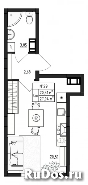 Продам 1 комнатную квартиру 27 м2 фото