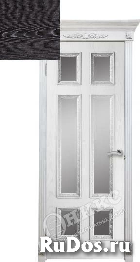 Дверь межкомнатная Оникс Гранд со штапиком Флора co cтеклом Цвет quot;Тангенальный абрикосquot; фото