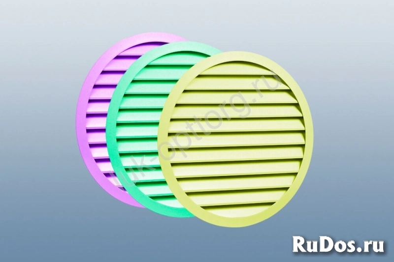 Наружная круглая вентиляционная решетка ВРНК-40 (цветная) 1850 * 1850 (Ш * В) фото