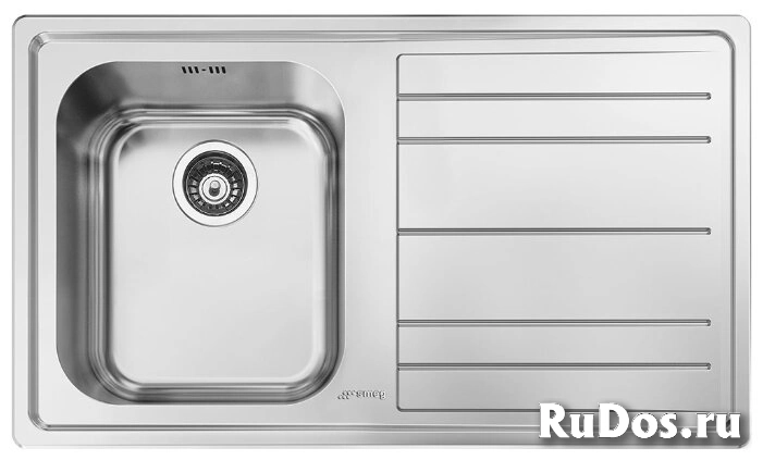 Врезная кухонная мойка smeg LE861D-2 86.8х50.8см нержавеющая сталь фото