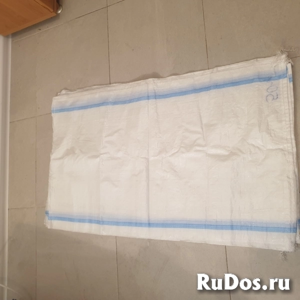 Полипропиленовые мешки 55х95 новые белые 50кг фото