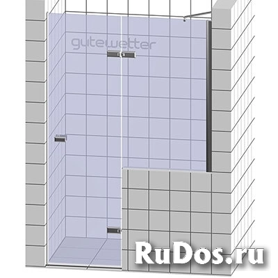 Дверь в душевую нишу GuteWetter TREND DOOR GK-862APL 120х200 см, петли CH 27, ручка CH 113 стекло бесцветное стенка 8 мм, дверка 8 мм фото