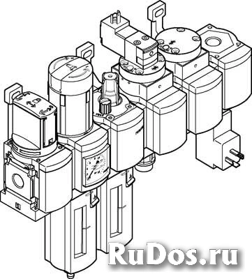 Блок подготовки воздуха, комбинация Festo MSB6N-1/2:C3J2M1D7A1F3-WP фото