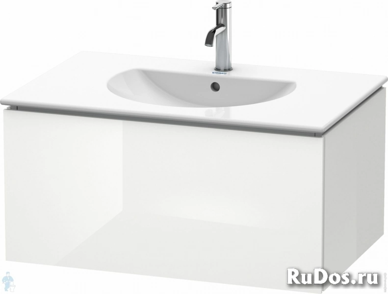 Тумба под раковину Duravit L-Cube 820х400х534 подвесная, 1 ящик, белый глянец LC616202222 фото