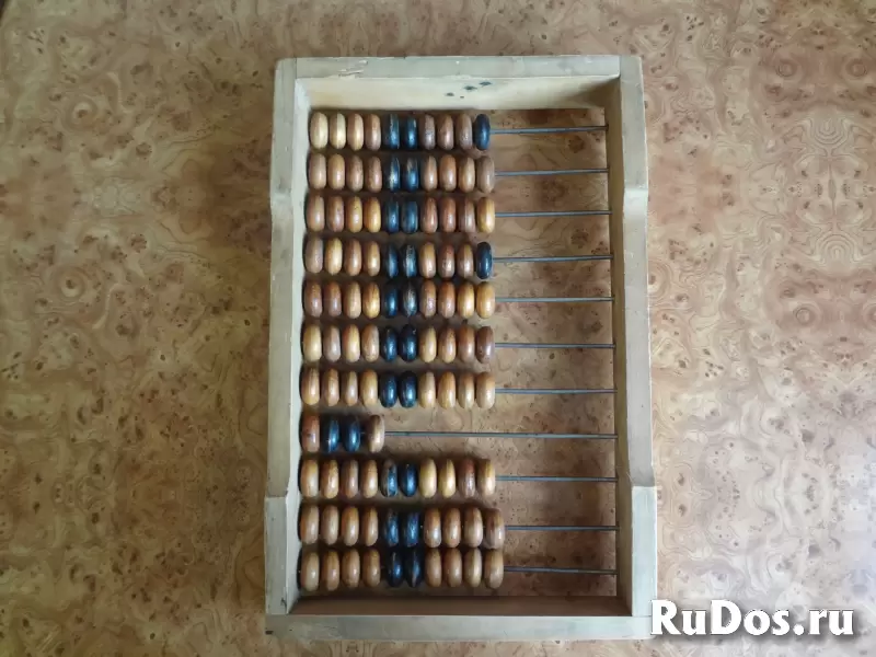 Счеты большие деревянные советские изображение 3