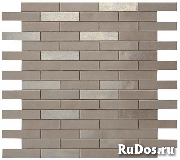 Мозаика Atlas Concorde Dwell Greige Mosaico Brick 30.5x30.5 фото