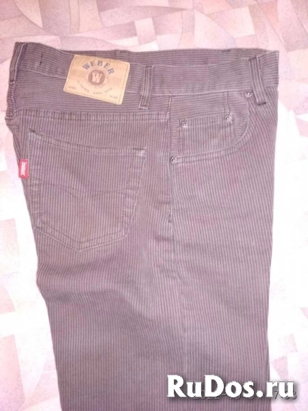 Продам новые джинсы женские тёмно-коричневый 44-46 WEBER талия 70 фото