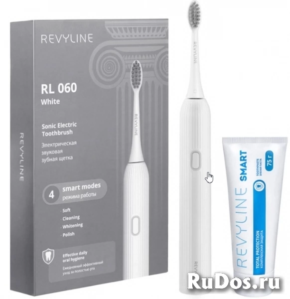 Электрическая щетка Revyline RL060 White + зубная паста Smart фото