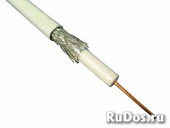 Hyperline COAX-SAT703N-WH-500 Кабель коаксиальный SAT703N, 75 Ом, жила - 17 AWG (1.13 mm, медь,solid), экран - фольга+оплетка (луженная медь, 45%), общий диаметр 6.6мм, изоляция PVC, белый (бухта 500 м) фото