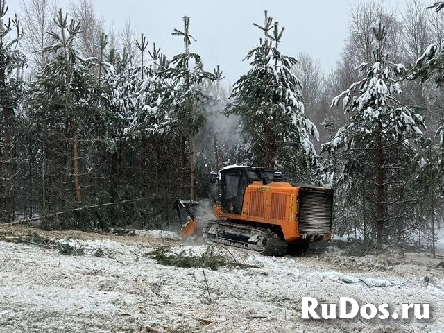 Услуги гусеничного с широкой гусянкой мульчера изображение 8