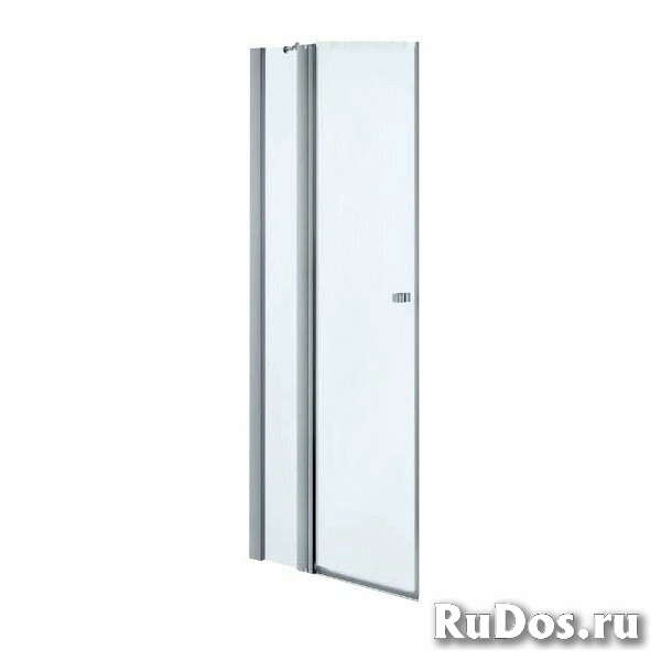 Дверь душевая AM.PM Inspire S 100х200 с неподвижным элементом, профиль хром, стекло прозрачное (W51G-E4D6-200-CT) фото
