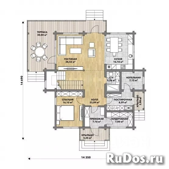 2-этажный коттедж, 302 м² изображение 10