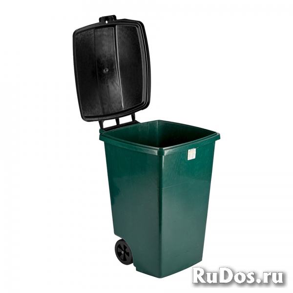 Бак для мусора на колесиках 120 л 56 х 50,5 х 72 см фотка