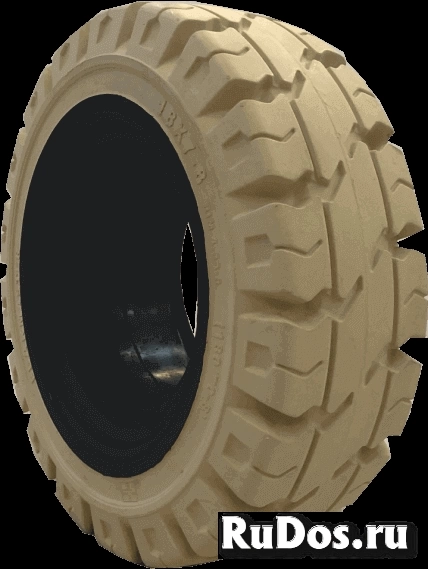 Шина цельнолитая немаркая с буртом GRI Peakmaster 18x7-8 фото