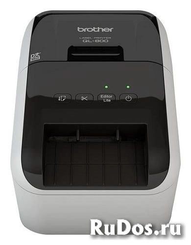 Принтер для печати наклеек Brother QL-800 (авторезак, ширина лент до 62мм, 148мм/сек, 300т/д, ленты DK, USB) фото