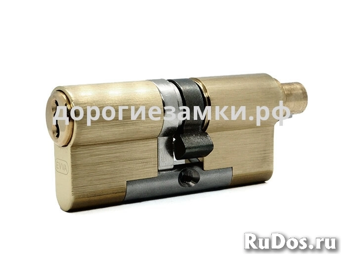 Цилиндр EVVA 4KS ключ-вертушка (размер 51x31 мм) - Латунь (5 ключей) фото