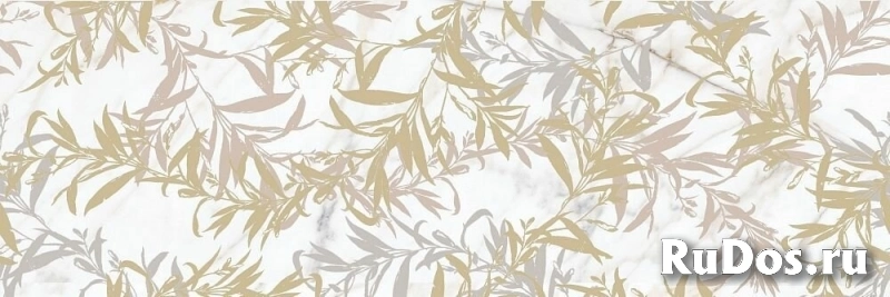 Керамическая плитка Marazzi Italy (Марацци Италия) M8T0 Allmarble Wall Golden White Satin Decoro Foliage 80x120 декор сатинированный 80х120 Allmarble р075511 фото