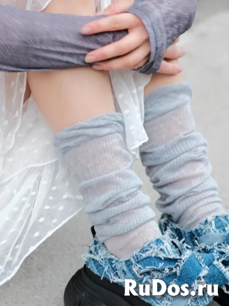 Ботинки джинсовые на высокой платформе y2k изображение 4