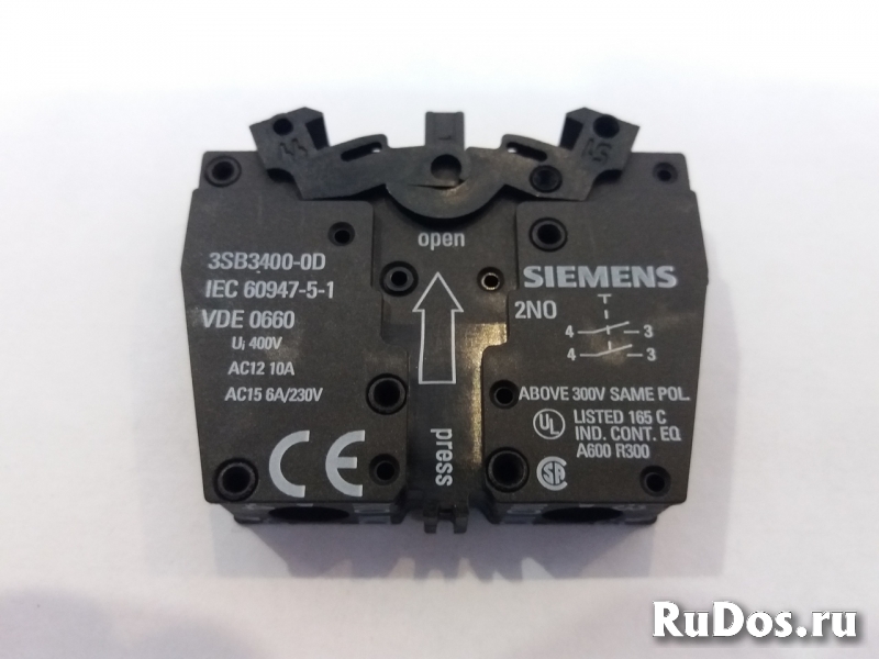 3SB3400-OD 2NO блок контакт Siemens изображение 3