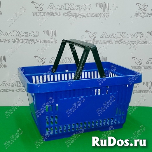 Корзина пластиковая 20л, покупательская изображение 5