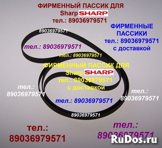 Sharp VZ-3000 и др. пассики Шарп фирменные для аудио ремни фото