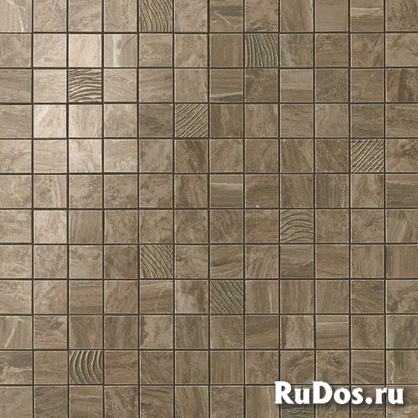 Atlas Concorde Russia Supernova Marble Woodstone Taupe Mosaic керамическая плитка (30,5 x 30,5 см) (600110000067) фото